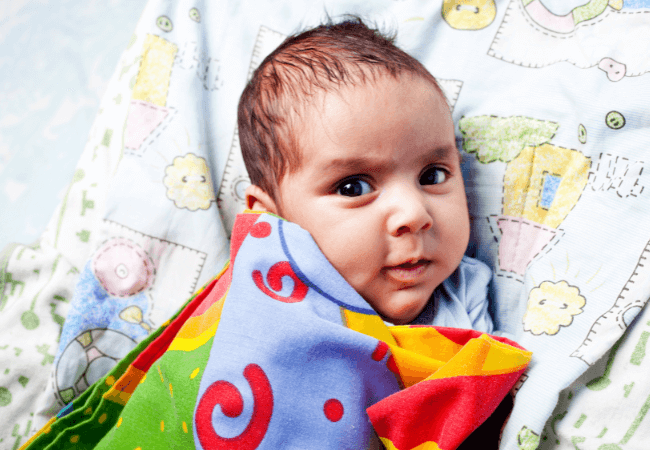3 month indian baby